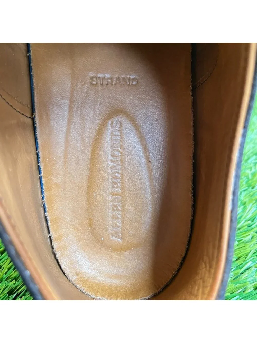 Allen Edmonds Strand Mens Size 10.5E Brown Classic Cap Toe Oxford Dress Shoes